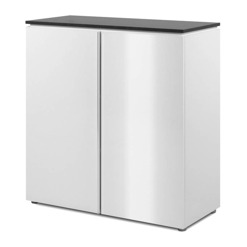 Furn.Design Kommode Weiß Seidenglanz Grau 89 cm 2-türig 3 Fächer Briec Furn.Design Kommode Weiß Seidenglanz Grau 89 cm 2-türig 3 Fächer Briec von Furn.Design