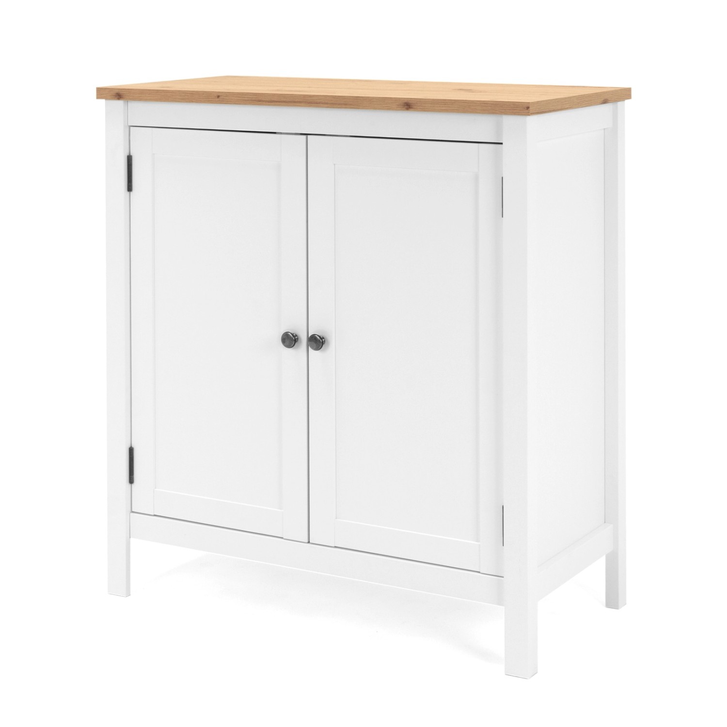 Furn.Design Kommode Weiß und Eiche Artisan Landhaus 80 x 90 cm 2-türig Anrichte Vestland Furn.Design Kommode Weiß und Eiche Artisan Landhaus 80 x 90 cm 2-türig Anrichte Vestland von Furn.Design