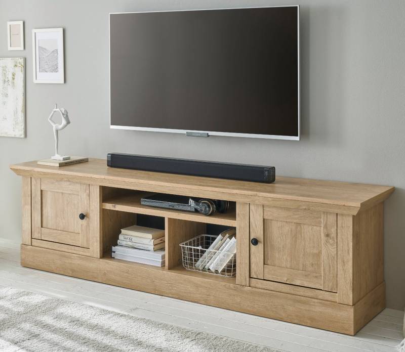 Furn.Design Lowboard Dorset (TV Unterschrank in Eiche Gold Landhaus, Breite 194 cm), mit Soft-Close-Funktion von Furn.Design