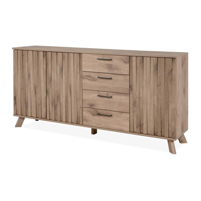 Furn.Design Sideboard Eiche 175 cm 3D Relief Viel Stauraum Push-to-Open Douro Furn.Design Sideboard Eiche 175 cm 3D Relief Viel Stauraum Push-to-Open Douro von Furn.Design