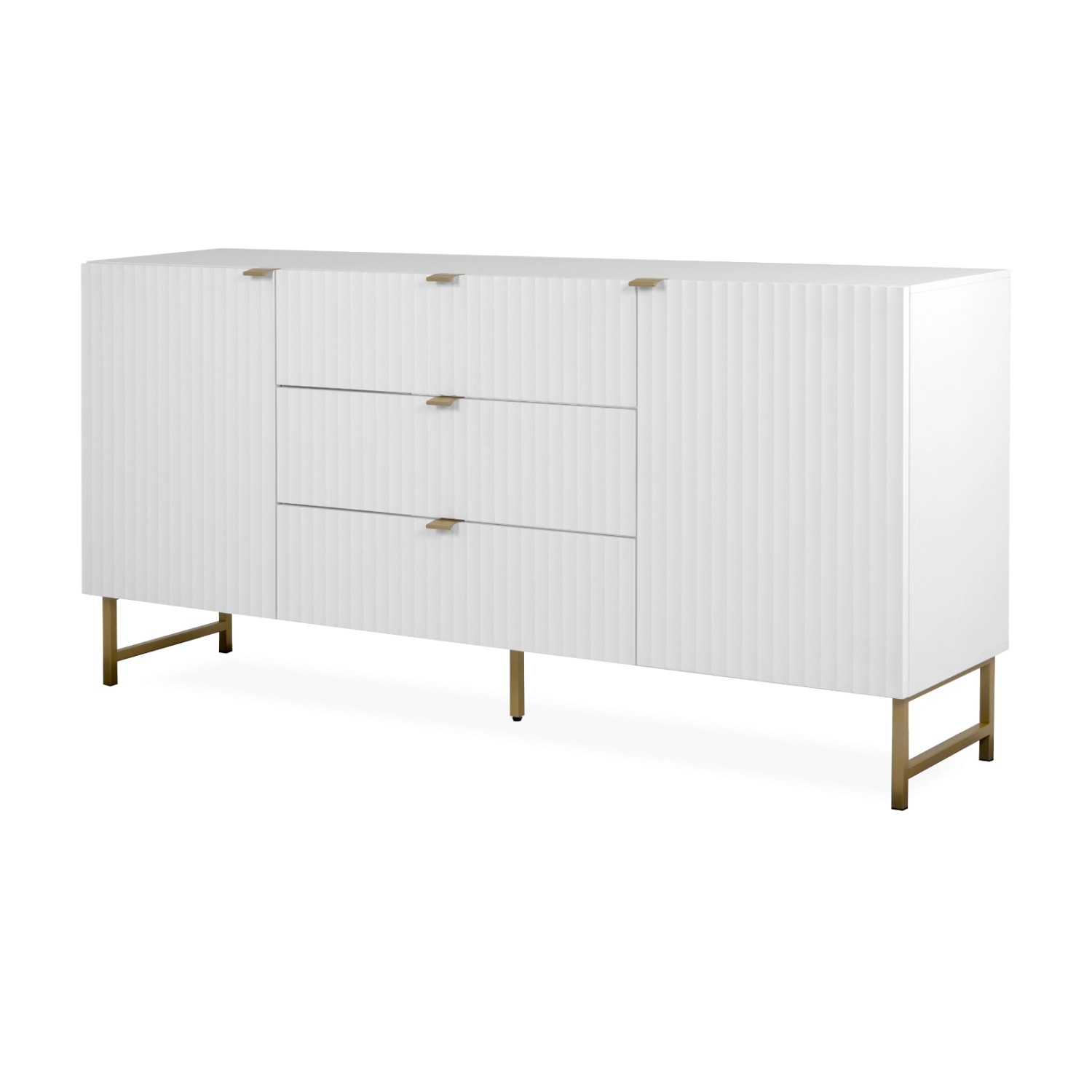 Furn.Design Sideboard Weiß Gold 179 cm 2-türig 3D Struktur Soft-Close Hawick Furn.Design Sideboard Weiß Gold 179 cm 2-türig 3D Struktur Soft-Close Hawick von Furn.Design