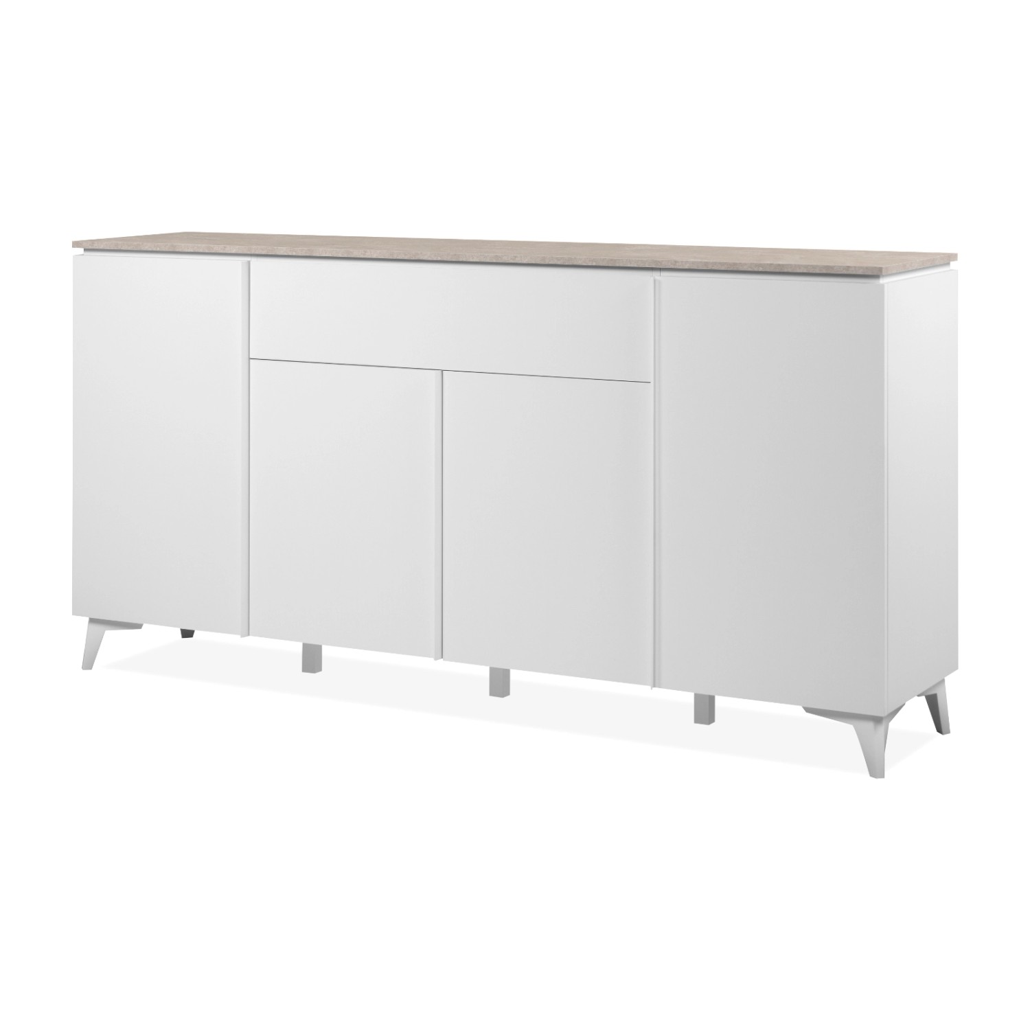 Furn.Design Sideboard Weiß und Sandstein 177 cm 4-türig 6 Fächer Modern Visby Furn.Design Sideboard Weiß und Sandstein 177 cm 4-türig 6 Fächer Modern Visby von Furn.Design