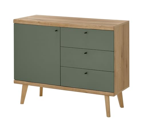 Furn.Design Sideboard in Salbei und Evoke Eiche Kommode skandinavisch 107 x 83 cm, Juna Furn.Design Sideboard in Salbei und Evoke Eiche Kommode skandinavisch 107 x 83 cm, Juna von Furn.Design
