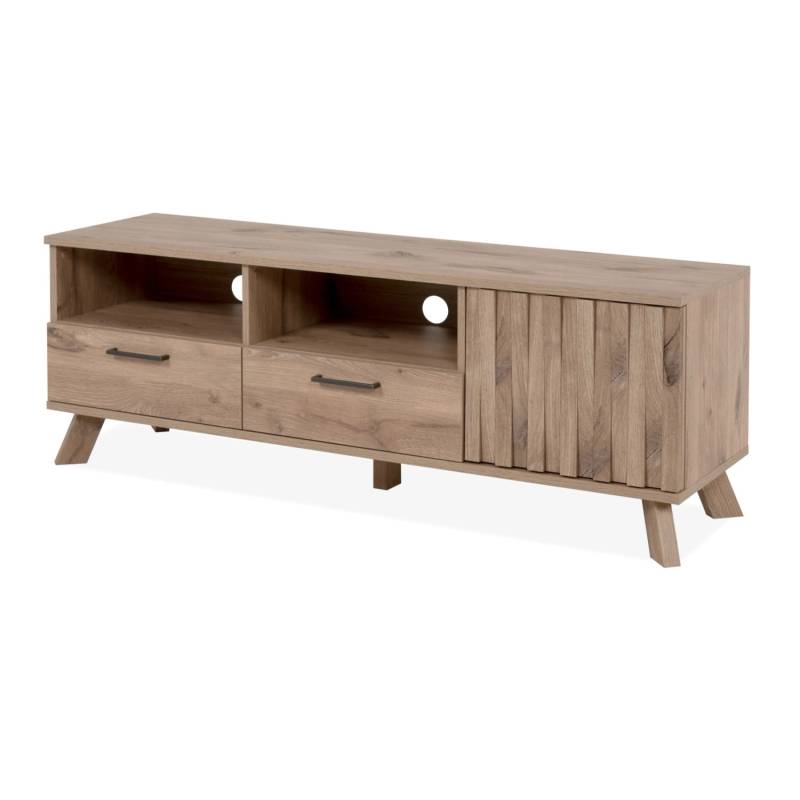 Furn.Design TV-Lowboard Eiche 140 cm 2 Schubkästen 3D Relief Push-to-Open Douro Furn.Design TV-Lowboard Eiche 140 cm 2 Schubkästen 3D Relief Push-to-Open Douro von Furn.Design