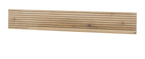 Furn.Design Wandboard in Evoke Eiche für Wohnzimmer und Esszimmer, Wandregal 150 cm mit Rollenoptik, Merced von Furn.Design
