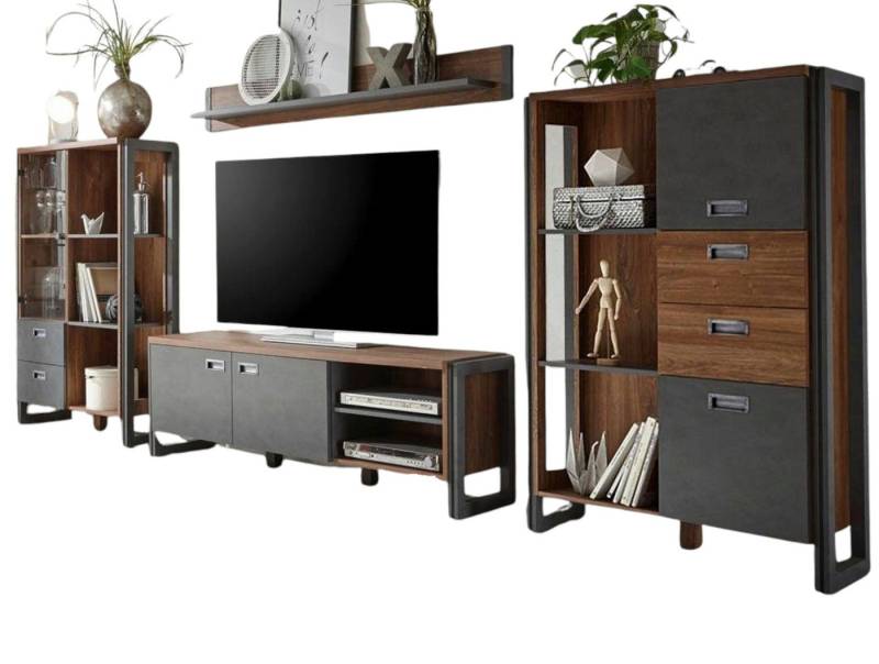 Furn.Design Wohnwand Auburn, (4-St) von Furn.Design