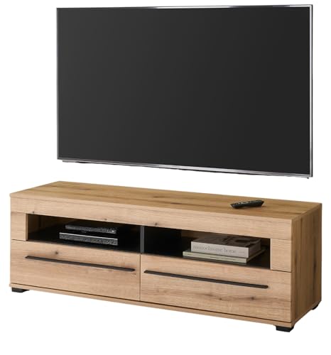 TV-Lowboard in Evoke Eiche TV Unterteil 140 cm, mit Soft-Close, Design-D TV-Lowboard in Evoke Eiche TV Unterteil 140 cm, mit Soft-Close, Design-D von Furn.Design