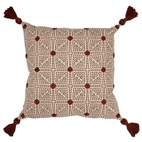 furn. Chia Polyester gefülltes Kissen, Red Clay, 50 x 50 cm von furn.