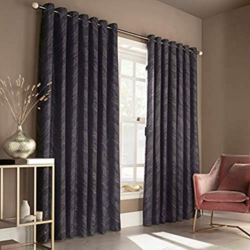 Furn Himalaya 168X183 R/TOP CURT Navy, Polyester, Marine, 66x72 (168x183cm) von Furn