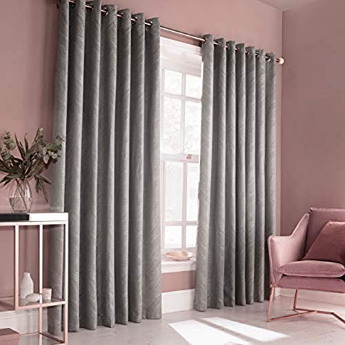 Furn Himalaya 168X229 R/TOP CURT SILV, Polyester, Silber, 66x90 (168x229cm) von Furn