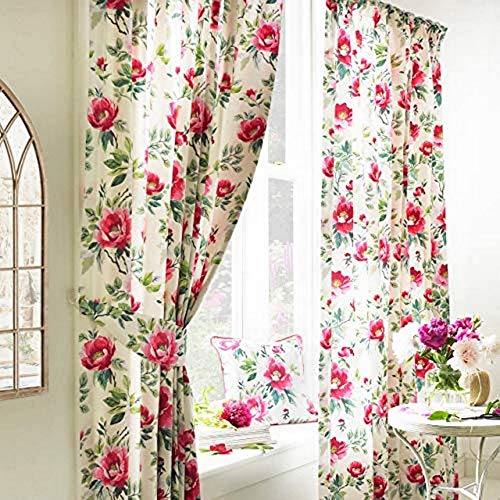 Furn Peony 168X183 PPT CURT Fuchsia, Baumwolle, 168 x 183 cm (66" x 72" Zoll), 66x72 (168x183cm) von Furn