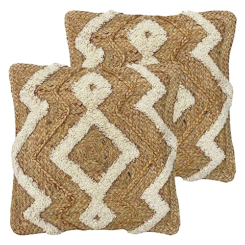 Furn. Jana Kissen, gesteppt, Jute, Polyester, gefüllt, Doppelpack von furn.