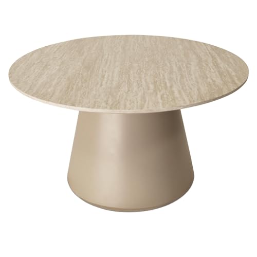 Furnhouse Ibbe Design Runder Beige Couchtisch Wohnzimmertisch ø80x45 cm Travertinoptik Design Skandinavisch für Wohnzimmer Furnhouse Ibbe Design Runder Beige Couchtisch Wohnzimmertisch ø80x45 cm Travertinoptik Design Skandinavisch für Wohnzimmer von Furnhouse