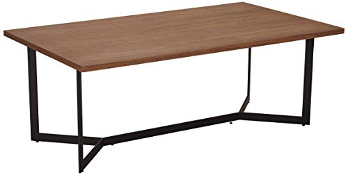 Ibbe Design Couchtisch 140x80 Beistelltisch Nussbaum Rechtecking MDF Walnuss Matt Furnier Tisch Tokyo mit Schwarz Metall Gestell, 140x80x52 cm Ibbe Design Couchtisch 140x80 Beistelltisch Nussbaum Rechtecking MDF Walnuss Matt Furnier Tisch Tokyo mit Schwarz Metall Gestell, 140x80x52 cm von Furnhouse