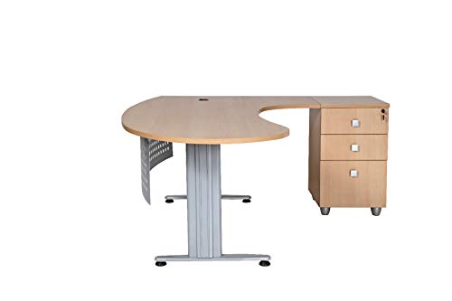 Furni24 Schreibtisch Chefschreibtisch Schreibtisch Winkeltisch PC Tisch Moderner Bürotisch Computertisch mit großer Arbeitsfläche Gela Buche Dekor rechts gewinkelt Ink.Beistellcontainer mit Schubladen Furni24 Schreibtisch Chefschreibtisch Schreibtisch Winkeltisch PC Tisch Moderner Bürotisch Computertisch mit großer Arbeitsfläche Gela Buche Dekor rechts gewinkelt Ink.Beistellcontainer mit Schubladen von furni24