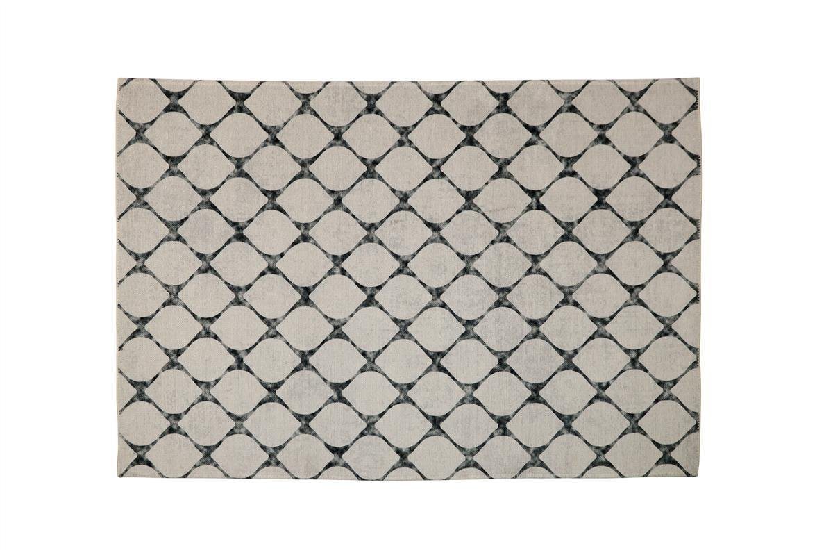 Teppich Teppich (160x230 cm, hellgrau-creme-1), Furni24 von Furni24