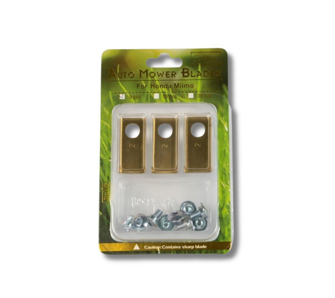 FurniSafe Mährobotermesser 9er Set FurniSafe Titan Klingen für Mähroboter Honda Miimo FurniSafe Mährobotermesser 9er Set FurniSafe Titan Klingen für Mähroboter Honda Miimo von FurniSafe