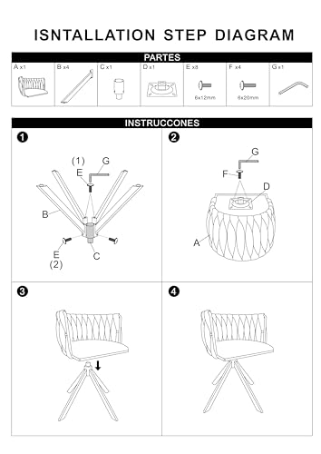 FurniSoar Velours Drehstuhl 2er-Set mit Schwerlastgestell,180° Schwenkfunktion Goldene Beine, höhenverstellbare Füße & rückengerechte Ergonomie für Homeoffice, Lounge und Essbereich, Grau FurniSoar Velours Drehstuhl 2er-Set mit Schwerlastgestell,180° Schwenkfunktion Goldene Beine, höhenverstellbare Füße & rückengerechte Ergonomie für Homeoffice, Lounge und Essbereich, Grau von FurniSoar
