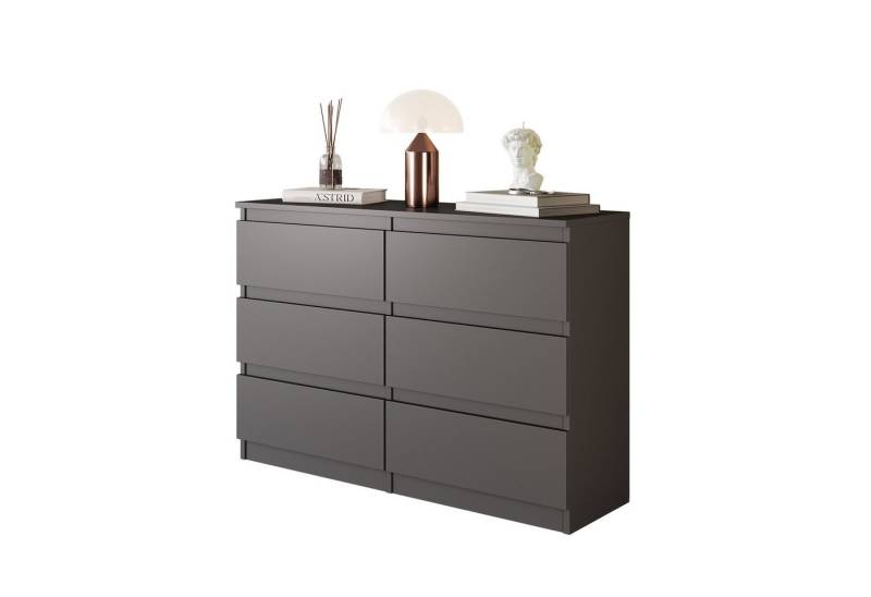 Furnica Kommode 6 Schubladen, Sideboard, Schubladenschrank Breite 100cm Höhe 71cm von Furnica
