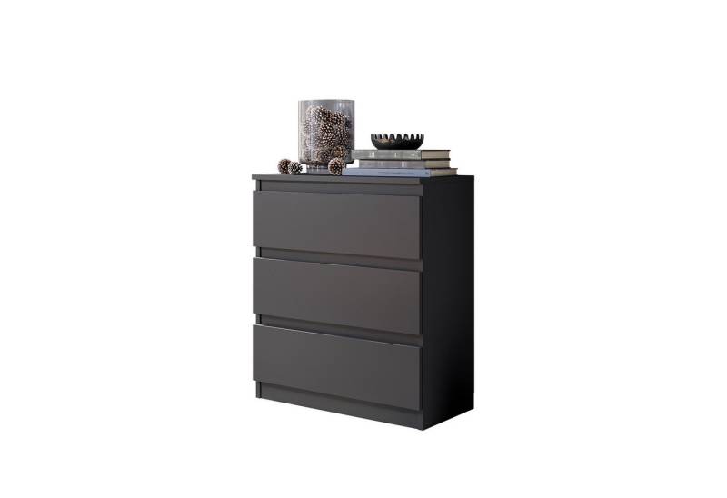 Furnica Kommode GABRIEL mit 3 Schubladen H72cm B60cm T33cm von Furnica
