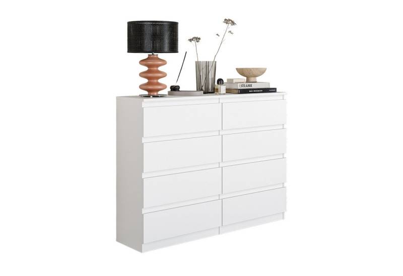 Furnica Kommode 8 Schubladen, Sideboard, Schubladenschrank Breite 120cm Höhe 92cm von Furnica