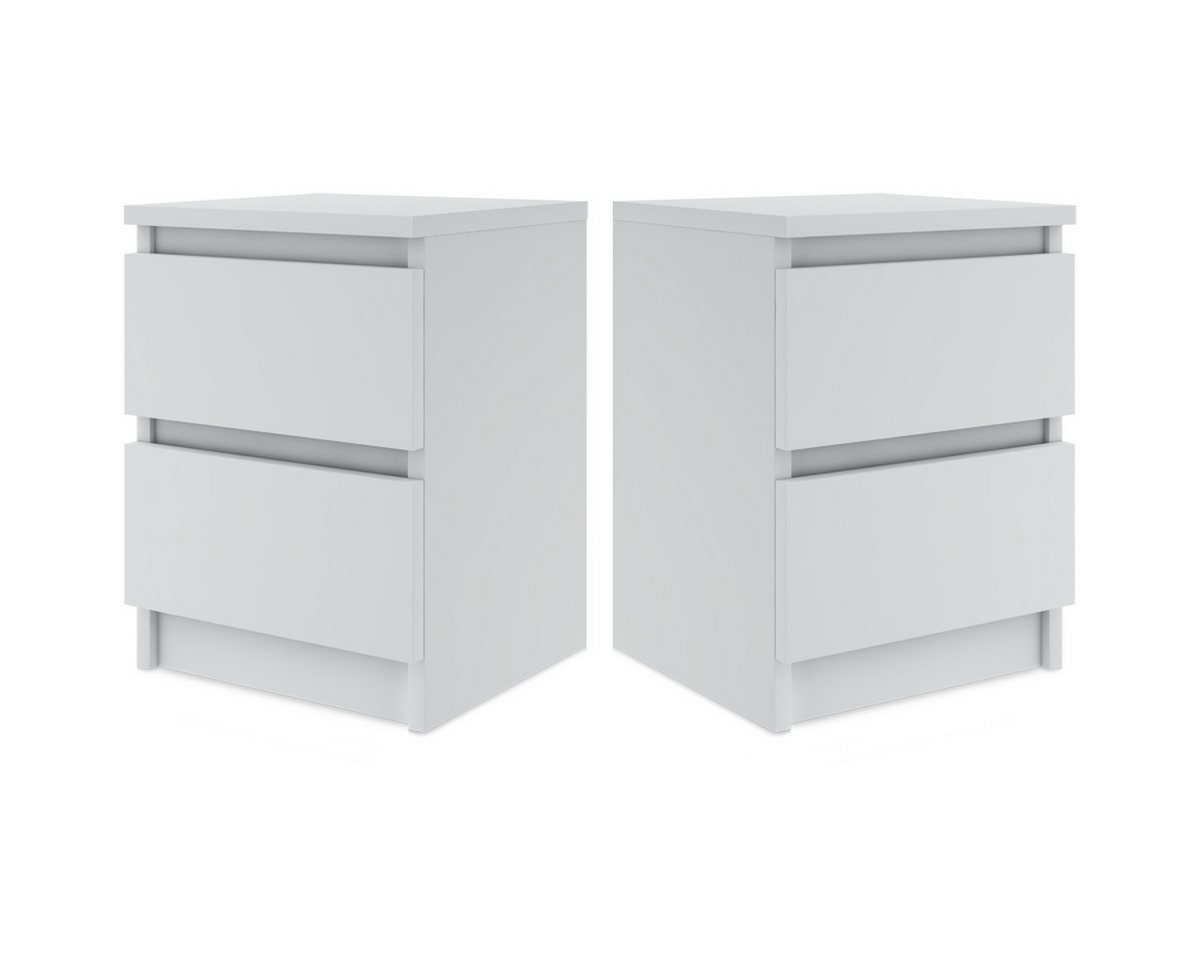 Furnify Nachttisch 2er Set schöne Nachttische mit 2 Schubladen in zwei Farben FURNIFY Furnify Nachttisch 2er Set schöne Nachttische mit 2 Schubladen in zwei Farben FURNIFY von Furnify