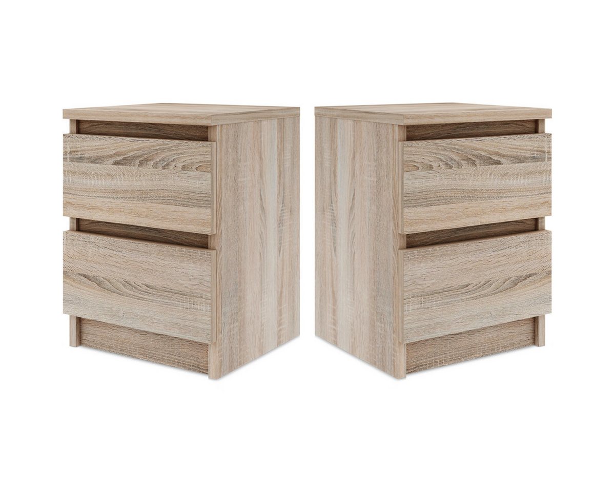 Furnify Nachttisch 2er Set schöne Nachttische mit 2 Schubladen in zwei Farben FURNIFY Furnify Nachttisch 2er Set schöne Nachttische mit 2 Schubladen in zwei Farben FURNIFY von Furnify