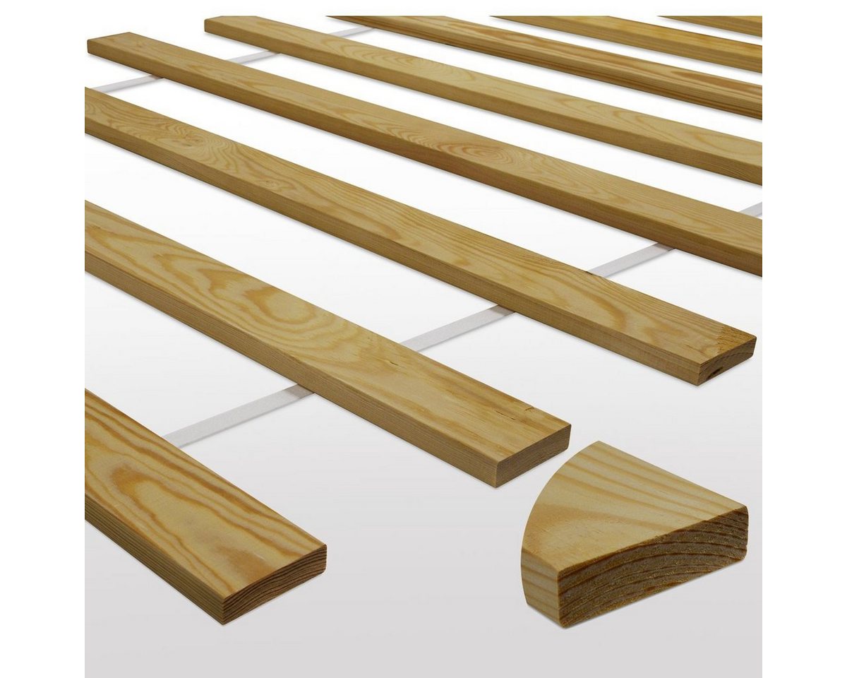 Lattenrost »Lattenrost Rollrost Bettrost Lattenrahmen Kiefer Holz Massiv Bett«, Furnify von Furnify