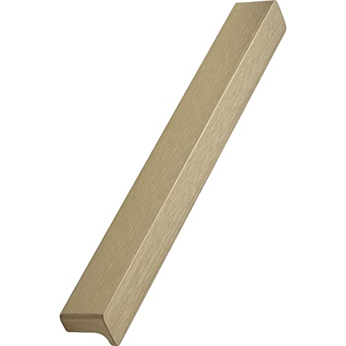 FURNIPART Griffleiste Elan LA160mm - Möbelgriff zum Anschrauben - Schrankgriff Breite 200mm, Aluminium Messing gebürstet von FURNIPART