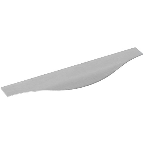 Furnipart Griffleiste Malibu-Curve Breite 995mm - geschwungene Griffleiste - Griff Profilleiste zum Einnuten, Aluminium Edelstahl-Effekt von Furnipart