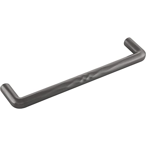 Furnipart Möbelgriff Shuffle LA160 - Designer Griff für Möbel - abgerundet mit verzierung, Zinkdruckguss anthrazit gebürstet von Furnipart