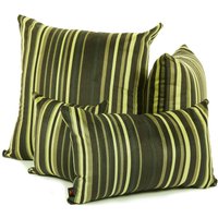 Neue Designer Gestreifte Limette Grün Farbe Stoff Kissen - 4 Größen Verfügbar Kissenbezug Nur British Handmade von FurnishingFabrics