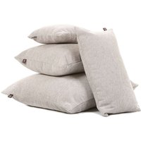 Neue Qualität Weiches Gefühl Gewebte Strukturierte Chenille in Silber Grau Farbe Stoff Designer Kissen - 4 Größen Verfügbar - Inklusive Füllkissen von FurnishingFabrics