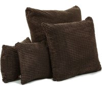Neues Brick Effect Muster Weiches Cord Stoff Kissen in Braun - 4 Größen Erhältlich British Handmade Nur Kissenbezug von FurnishingFabrics