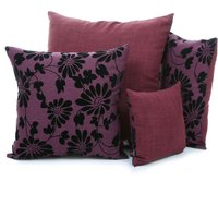Neues Florales Schwarz Muster Auf Lila Farbe Stoff Kissen - 4 Größen Verfügbar Inklusive Füllkissen British Handmade Neues Florales Schwarz Muster Auf Lila Farbe Stoff Kissen - 4 Größen Verfügbar Inklusive Füllkissen British Handmade von FurnishingFabrics