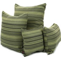 Neues Gestreiftes Design Grüne Farbe Stoff Kissen - 4 Größen Erhältlich Kissenbezug Nur British Handmade von FurnishingFabrics