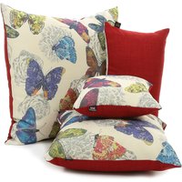 Neues Schmetterling Muster Tropical Red Farbe Stoff Kissen - 4 Größen Erhältlich Inklusive Füllkissen British Handmade Neues Schmetterling Muster Tropical Red Farbe Stoff Kissen - 4 Größen Erhältlich Inklusive Füllkissen British Handmade von FurnishingFabrics