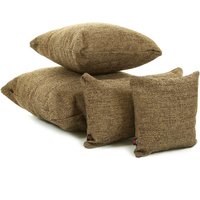 Neues Strukturiertes Hopsack Kissen in Brauner Farbe - 4 Größen Verfügbar Kissenbezug Nur British Handmade Neues Strukturiertes Hopsack Kissen in Brauner Farbe - 4 Größen Verfügbar Kissenbezug Nur British Handmade von FurnishingFabrics