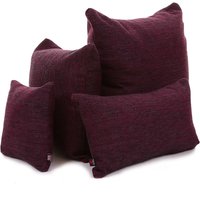 Neues Strukturiertes Kissen Hopsack in Burgund - 4 Größen Verfügbar Kissenbezug Nur British Handmade von FurnishingFabrics