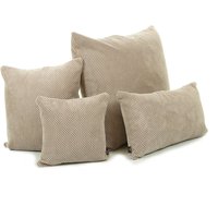 Neues Weiches Gepunktetes Cord Stoff Kissen in Beige Farbe - 4 Größen Erhältlich Inklusive Füllkissen British Handmade von FurnishingFabrics