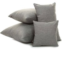 Neues Weiches Leinen Effect Chenille Stoff Kissen in Silber Farbe - 4 Größen Erhältlich British Handmade Nur Kissenbezug Neues Weiches Leinen Effect Chenille Stoff Kissen in Silber Farbe - 4 Größen Erhältlich British Handmade Nur Kissenbezug von FurnishingFabrics