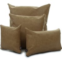 New Nussbaum Braun Farbe Kunstleder Wildleder Stoff Kissen - 4 Größen Erhältlich Inklusive Füllkissen British Handmade von FurnishingFabrics