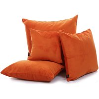 New Plain Soft Velvet Orange Farbe Stoff Kissen - 4 Größen Erhältlich Inklusive Füllkissen British Handmade New Plain Soft Velvet Orange Farbe Stoff Kissen - 4 Größen Erhältlich Inklusive Füllkissen British Handmade von FurnishingFabrics