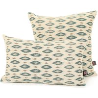 New Soft Ella Ikat Kleines Motiv Design Blau Gewebte Jacquard Stoff Handgemachte Kissen - 4 Größen Vorhanden Inklusive Füllkissen New Soft Ella Ikat Kleines Motiv Design Blau Gewebte Jacquard Stoff Handgemachte Kissen - 4 Größen Vorhanden Inklusive Füllkissen von FurnishingFabrics