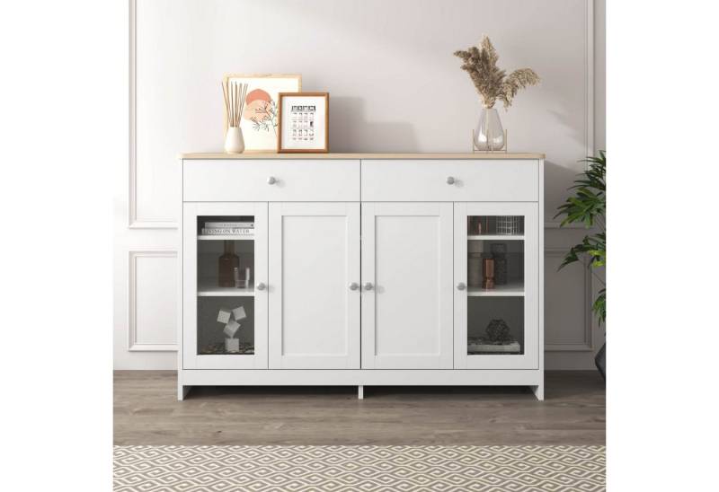 Furnishings Home Beistellschrank Schließfach + 2 Schubladen + 4 Türen (Set, 1er Set) von Furnishings Home