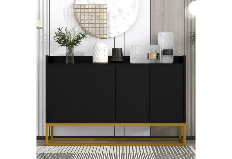Furnishings Home Buffet Schrank Anrichte Buffetschrank Sideboard Modernes Breite 120 cm (120x30x80 cm) Geeignet für Esszimmer, Wohnzimmer, Küche von Furnishings Home