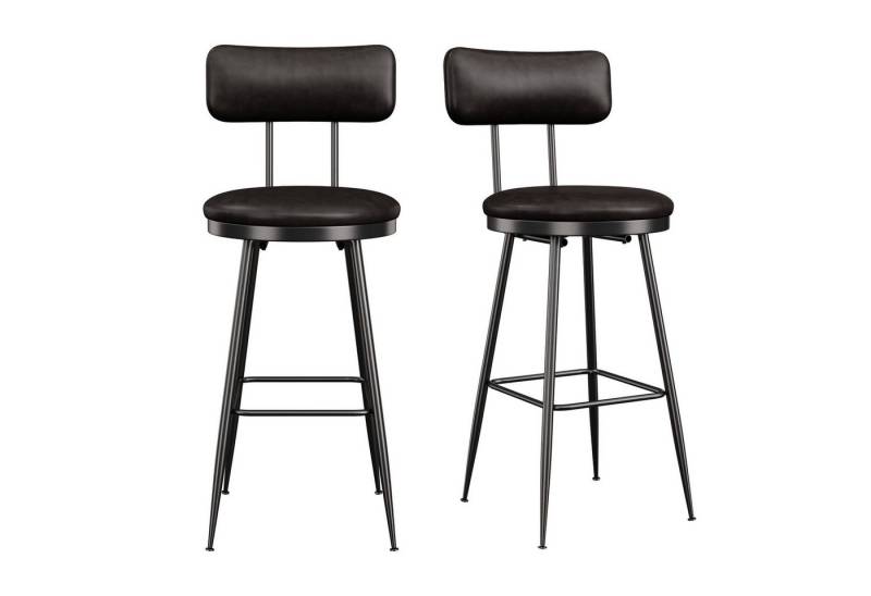 Furnishings Home Esszimmerstuhl 4-Fußstuhl Bistrostuhl Küchenstuhl aus Kunstleder (2 St), Polsterstuhl · PU · Metall · Modern · 2er Set/4er Set von Furnishings Home