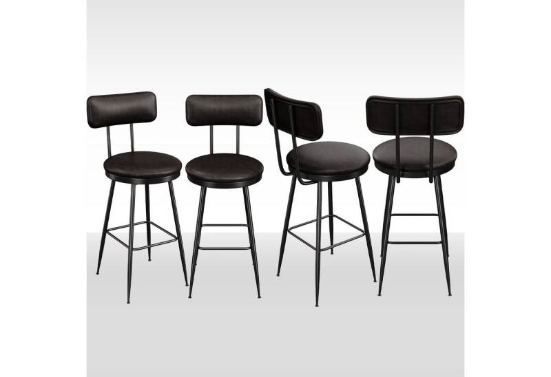 Furnishings Home Esszimmerstuhl 4-Fußstuhl Bistrostuhl Küchenstuhl aus Kunstleder (4 St), Polsterstuhl · PU · Metall · Modern · 2er Set/4er Set von Furnishings Home