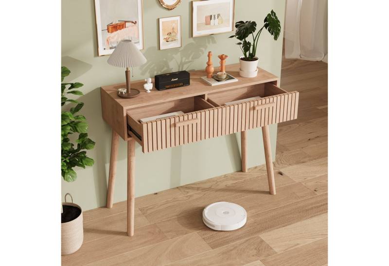 Furnishings Home Konsolentisch Ablagetisch Schreibtisch Wohnzimmertisch, Breie 100 cm, für Wohnzimmer,Schlafzimmer,Flur von Furnishings Home