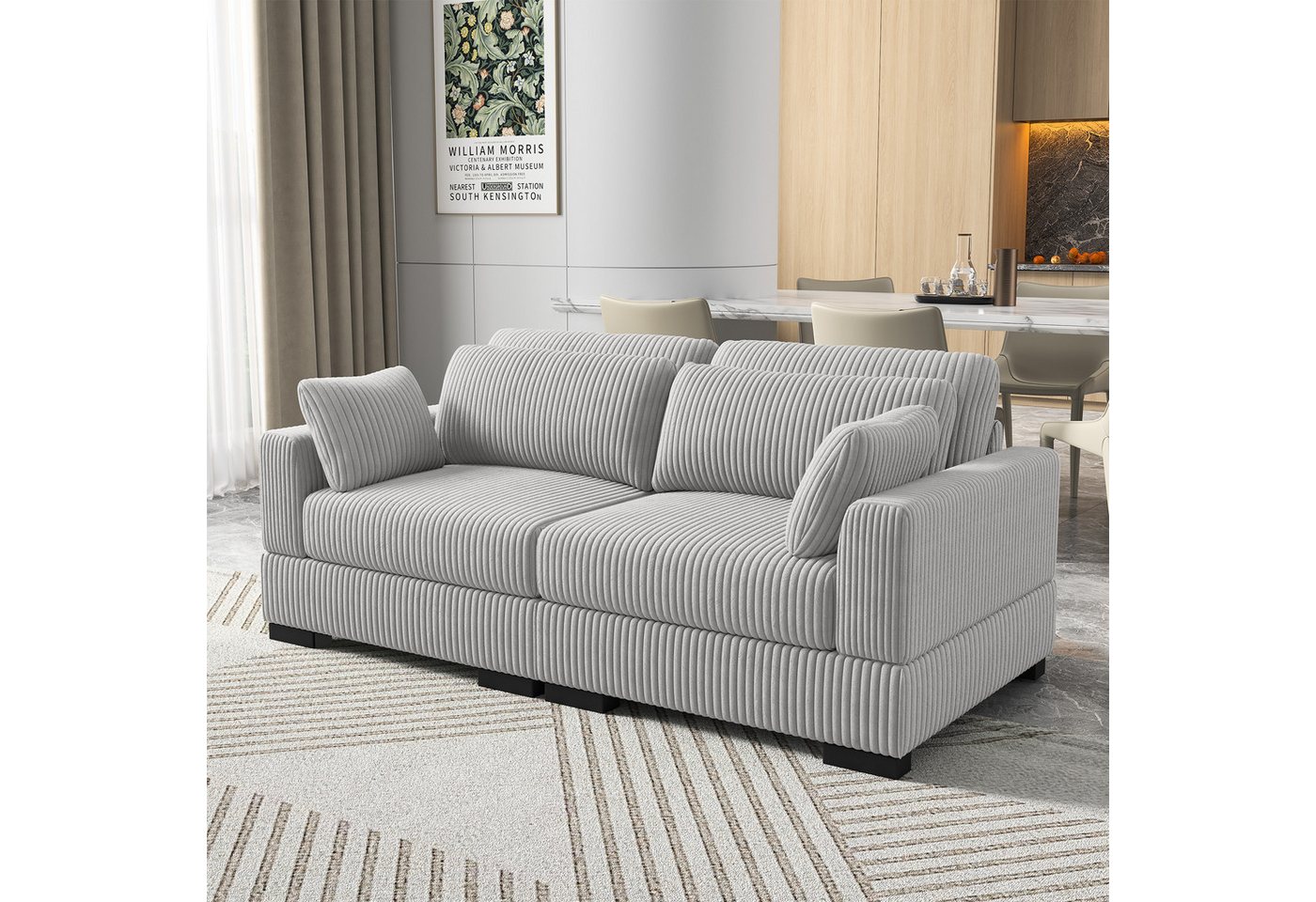 Furnishings Home Loungesofa Sofa Polstersessel, 1/2-Sitzer Couch, Polstersofa, Cord Stoff, 180 x 88 x 85 cm, ideal für Wohnzimmer & Schlafzimmer & Büro Furnishings Home Loungesofa Sofa Polstersessel, 1/2-Sitzer Couch, Polstersofa, Cord Stoff, 180 x 88 x 85 cm, ideal für Wohnzimmer & Schlafzimmer & Büro von Furnishings Home